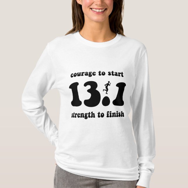 Inspirational half marathon T-Shirt (Front)
