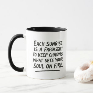 Inspirational Hand Drawn Uplifting Motivational Mug