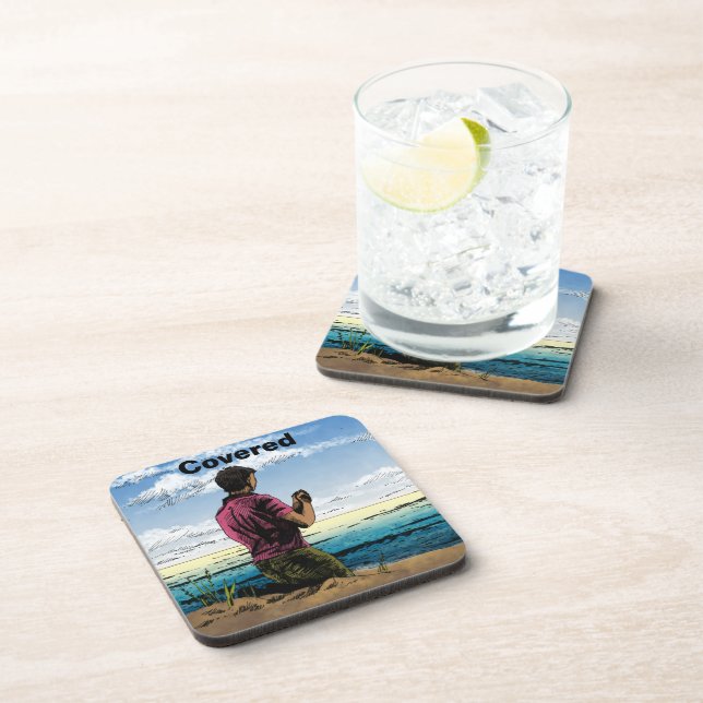 Inspirational Hard Plastic Coasters: Covered Coaster (Right Side)