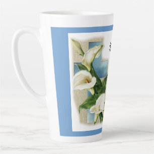 Inspirational He Made Me Worthy Latte Mug