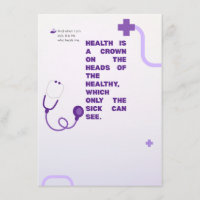 Inspirational Health Is A Crown Medical Quote Wall