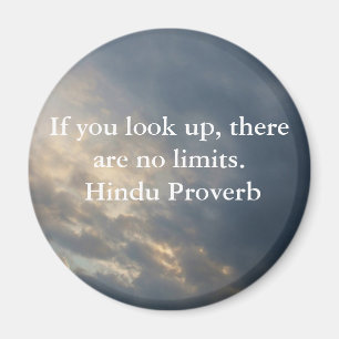 inspirational Hindu Proverb from India Magnet
