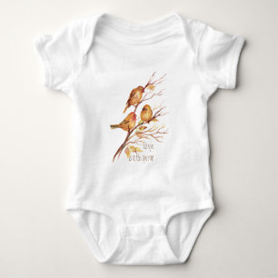 Inspirational His Eye is on the Sparrow, Baby Bodysuit