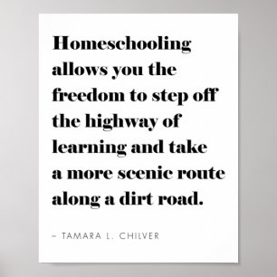 Inspirational Homeschool Quote Poster