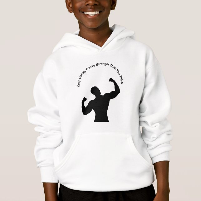 Inspirational Hoodie – “You’re Stronger Than You T (Front)