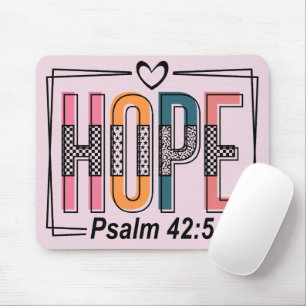 Inspirational Hope Bible Verse Mouse Mat