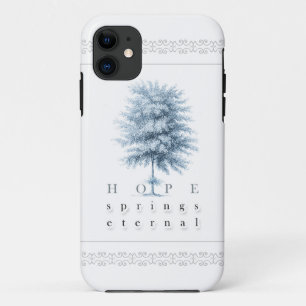 Inspirational Hope Springs Eternal Vintage Tree iPhone 11 Case