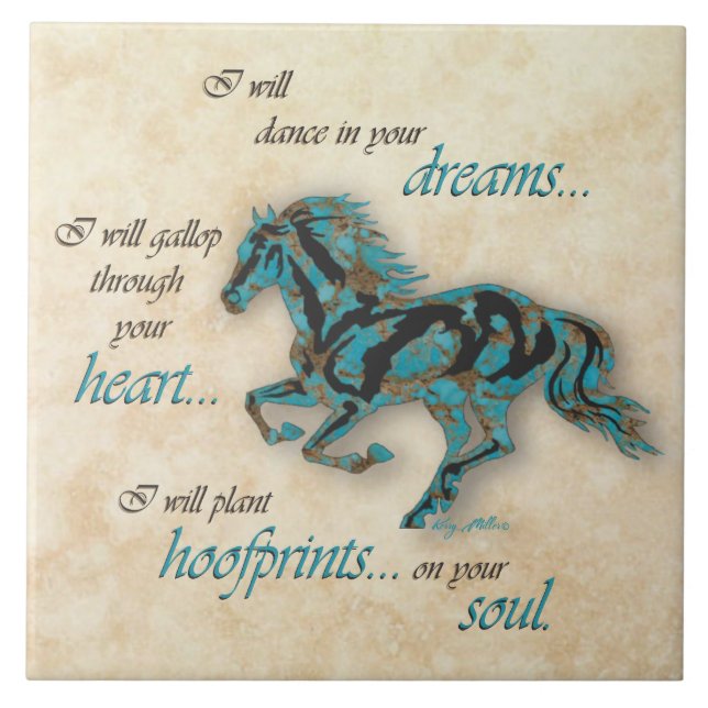 Inspirational Horse Ceramic Tile (Front)