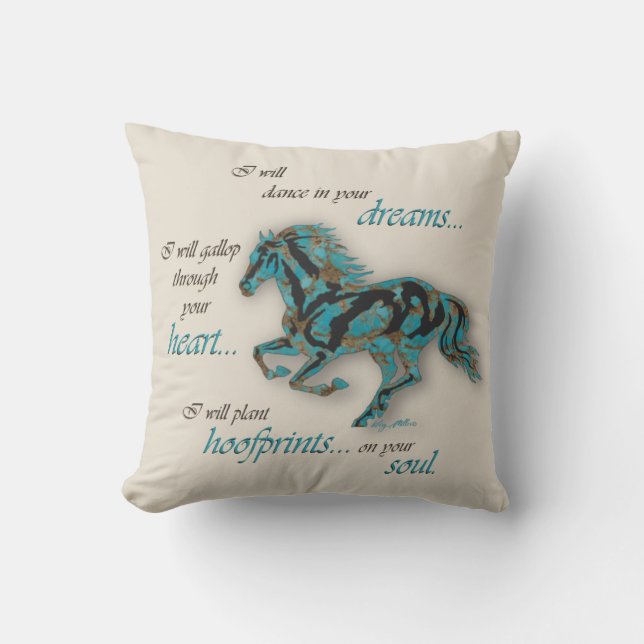Inspirational Horse Cushion (Front)