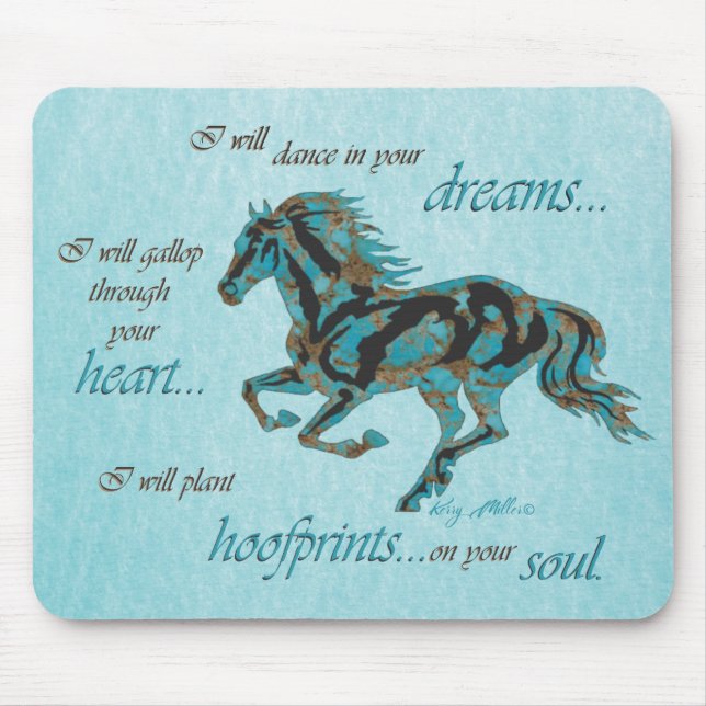 Inspirational Horse Mouse Pad (Front)