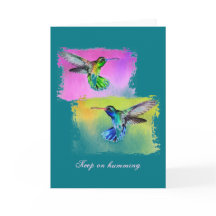 Inspirational Hummingbird Card