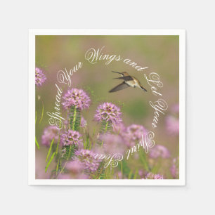 Inspirational Hummingbird Wings Napkin