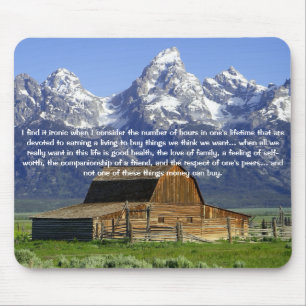 Inspirational Ironies of Life Mouse Mat