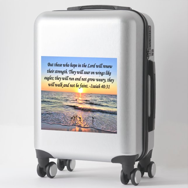 INSPIRATIONAL ISAIAH 40:31 (Suitcase)