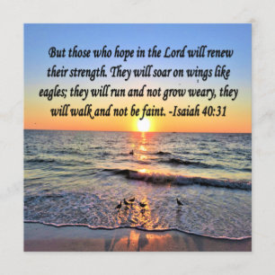 INSPIRATIONAL ISAIAH 40:31 INVITATION