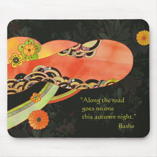 Inspirational Japanese Haiku Mouse Mat (Front)