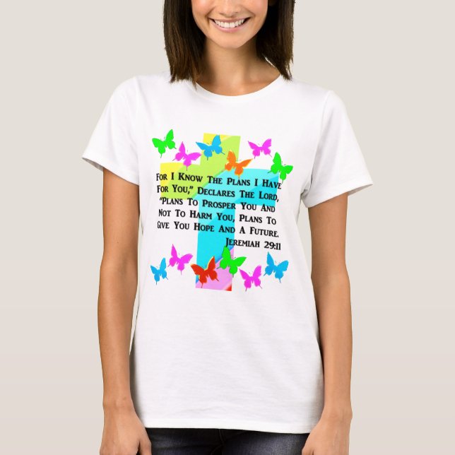 INSPIRATIONAL JEREMIAH 29:11 CHRISTIAN T-Shirt (Front)