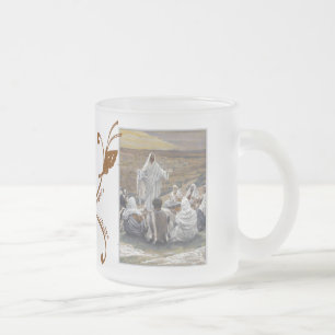 Inspirational Jesus Bible Faith Hope Love Frosted Glass Coffee Mug