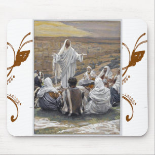 Inspirational Jesus Bible Faith Hope Love Mouse Mat