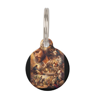 Inspirational Jesus Christ Keychain – Sacred Relig Pet Tag