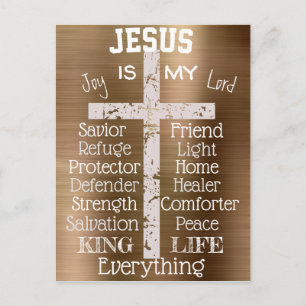 Inspirational Jesus is my Everything -Christian Postcard