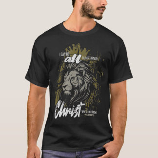 Inspirational Jesus Lion Judah Christian Cross Sav T-Shirt