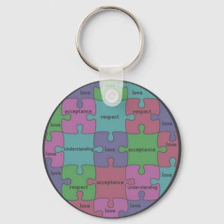 INSPIRATIONAL JIGSAW PUZZLE QUOTE KEY RING