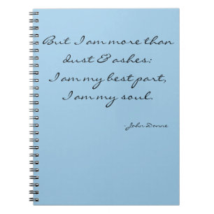 Inspirational journal notebook - I am my soul