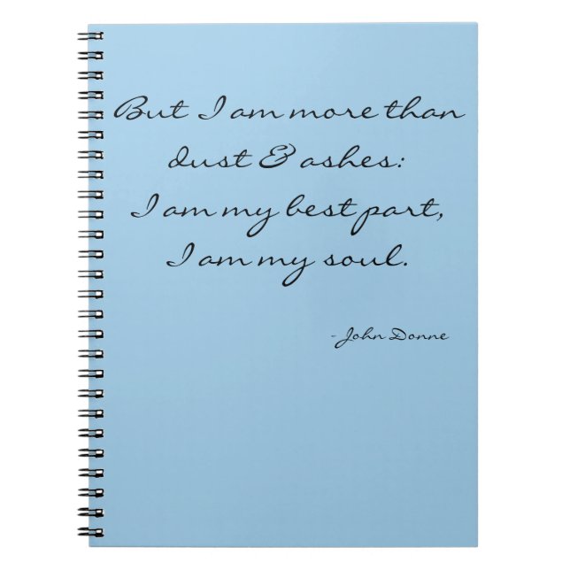 Inspirational journal notebook - I am my soul (Front)