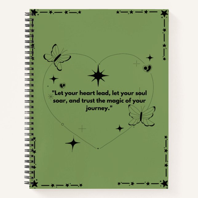 "Inspirational Journal –  Trust Your Journey (Front)
