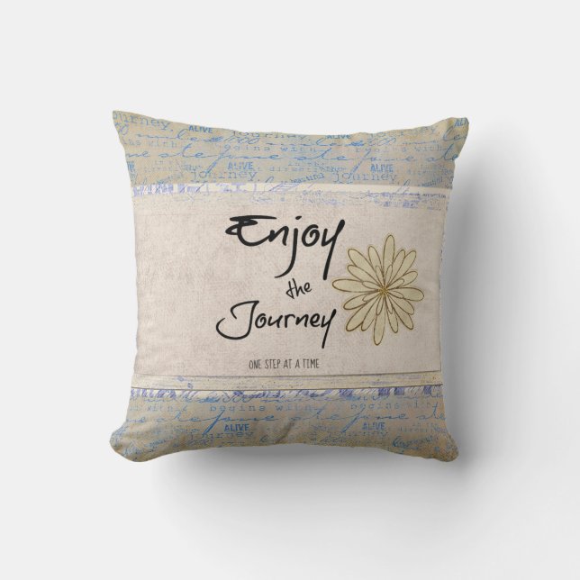 Inspirational Journey Quote Cushion (Front)