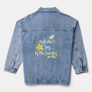 Inspirational Joy in the Journey Denim Jacket