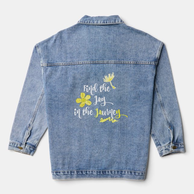 Inspirational Joy in the Journey Denim Jacket (Back)