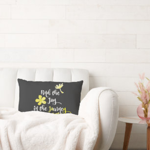 Inspirational Joy in the Journey Lumbar Cushion