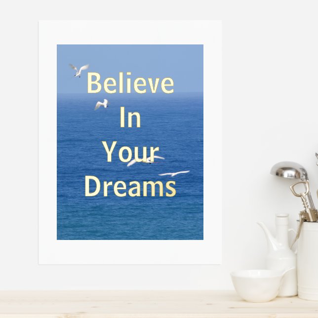 Inspirational Kauai Birds Flying Over the Ocean Foil Prints (In Situ (Kitchen))