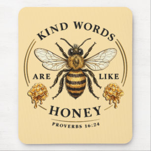 Inspirational Kind Words/Bee Mouse Mat
