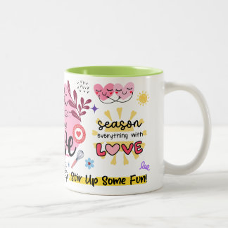 Inspirational Kitchen Quotes Two-Tone Coffee Mug