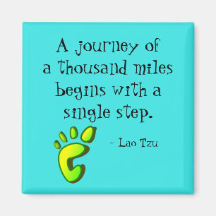 Inspirational Lao Tzu Quote Magnet