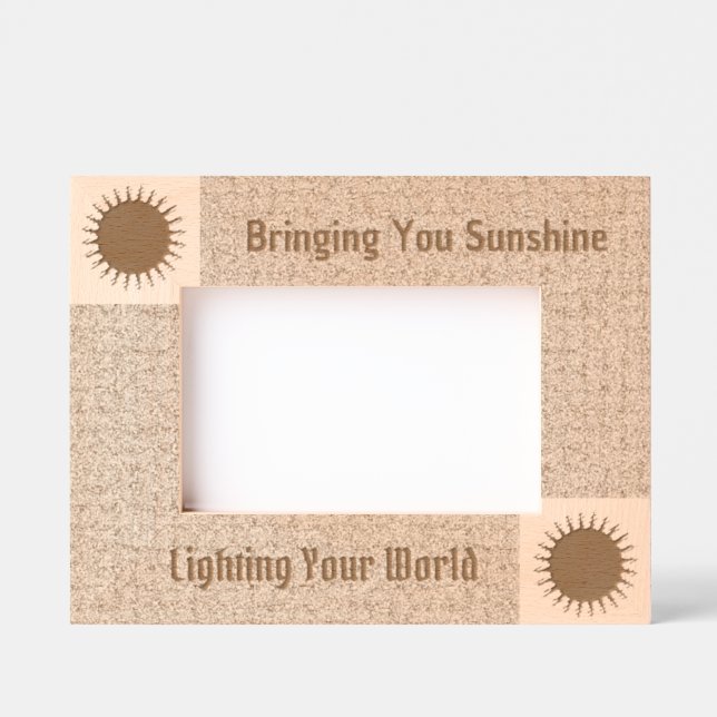 Inspirational Laser Etched Picture Frame (Front)