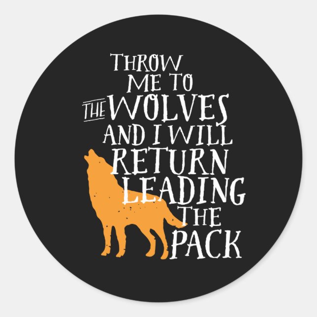 Inspirational Leadership Quote Strong Leaders Classic Round Sticker (Front)