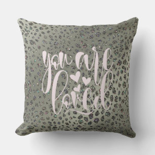Inspirational Leopard Print Decorative Cushion