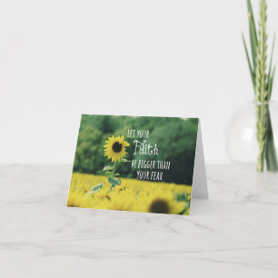 Inspirational: Let Your Faith Be Bigger Than Fear Card