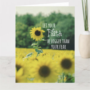 Inspirational: Let Your Faith Be Bigger Than Fear Card