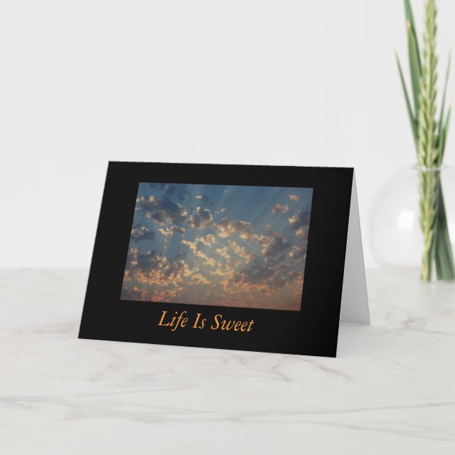 Inspirational - Life Is Sweet Card (Front)