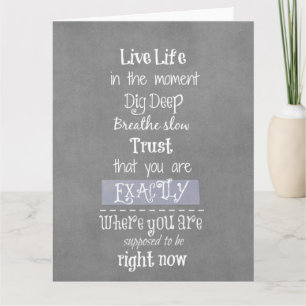 Inspirational Life Quote Card