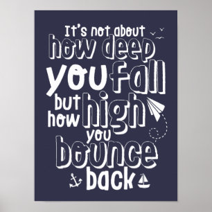 Inspirational Life Quote Poster Move On