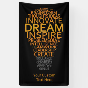 Inspirational Light Bulb custom banner