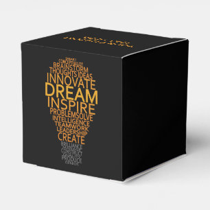 Inspirational Light Bulb custom favor boxes