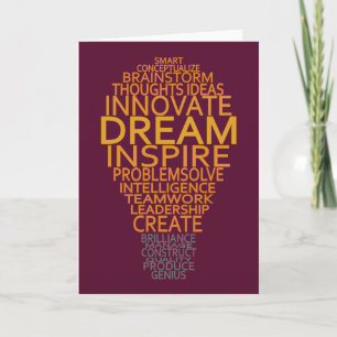 Inspirational Light Bulb custom greeting cards