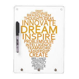 Inspirational Light Bulb custom message board